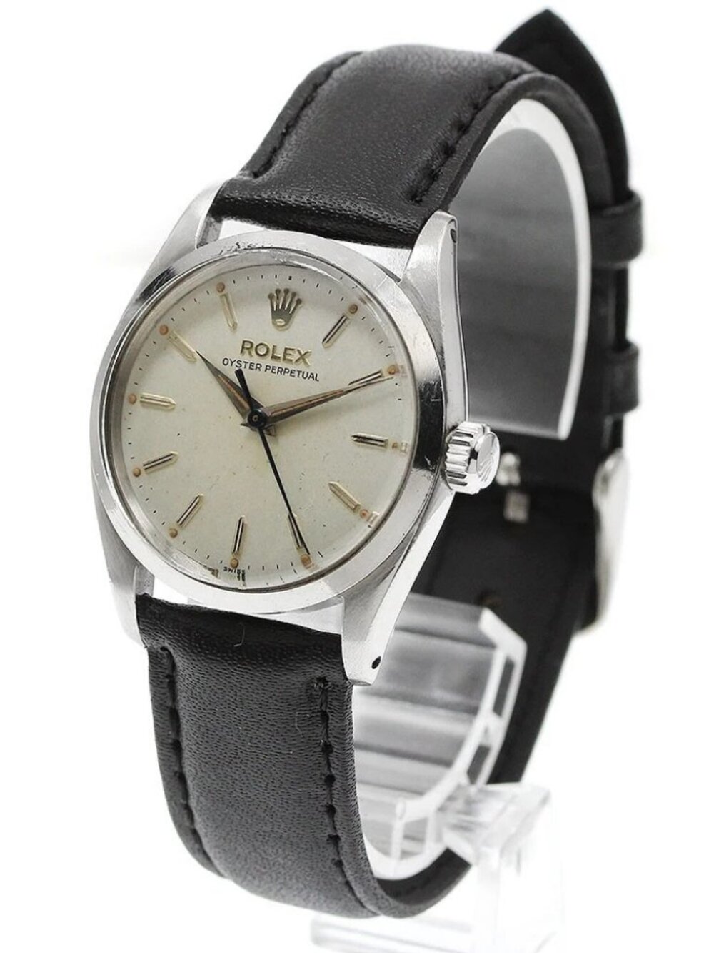 ROLEX Oyster perpetual 6548 Cal.1130 Vintage Silver Dial Automatic Boy's_936395